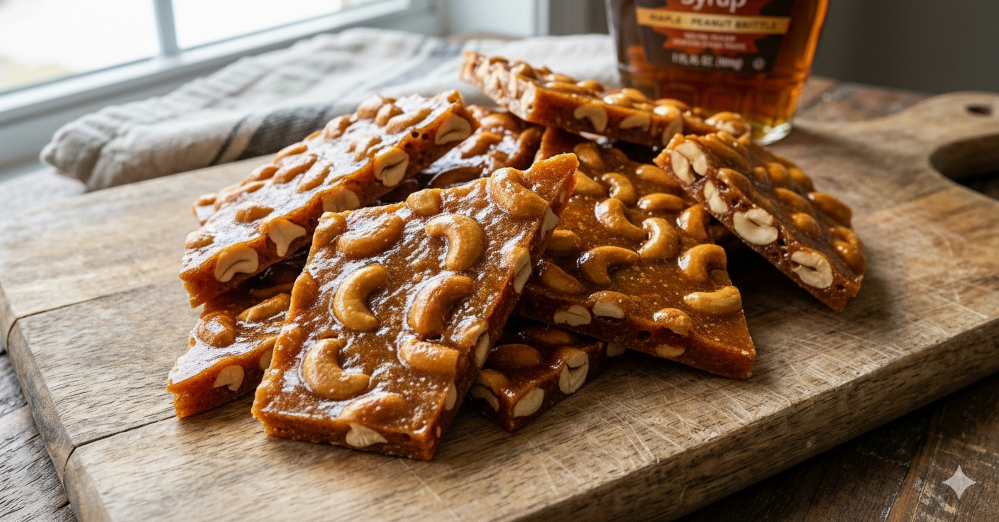 Maple Cashew Brittle 3 x250g