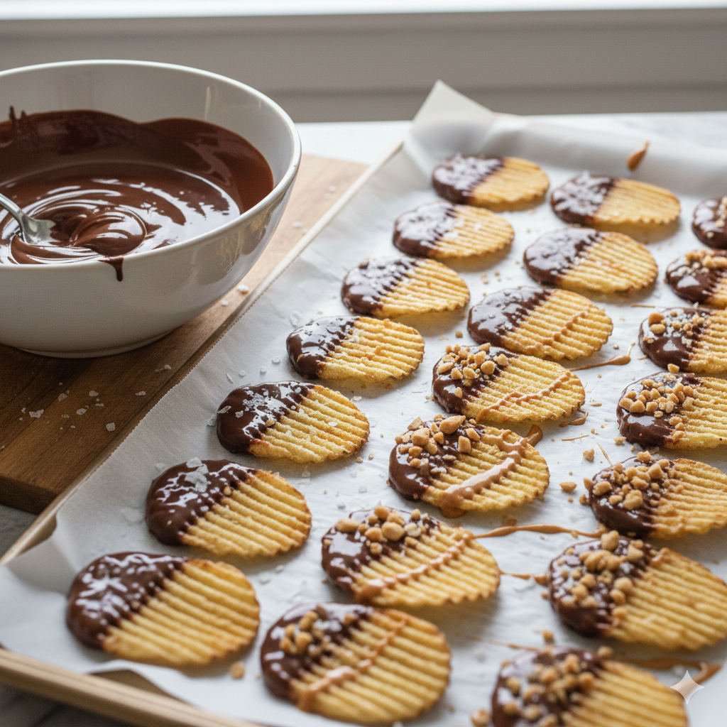 Covered Edges Chocolate Dipped Chips 2 x150g Bag