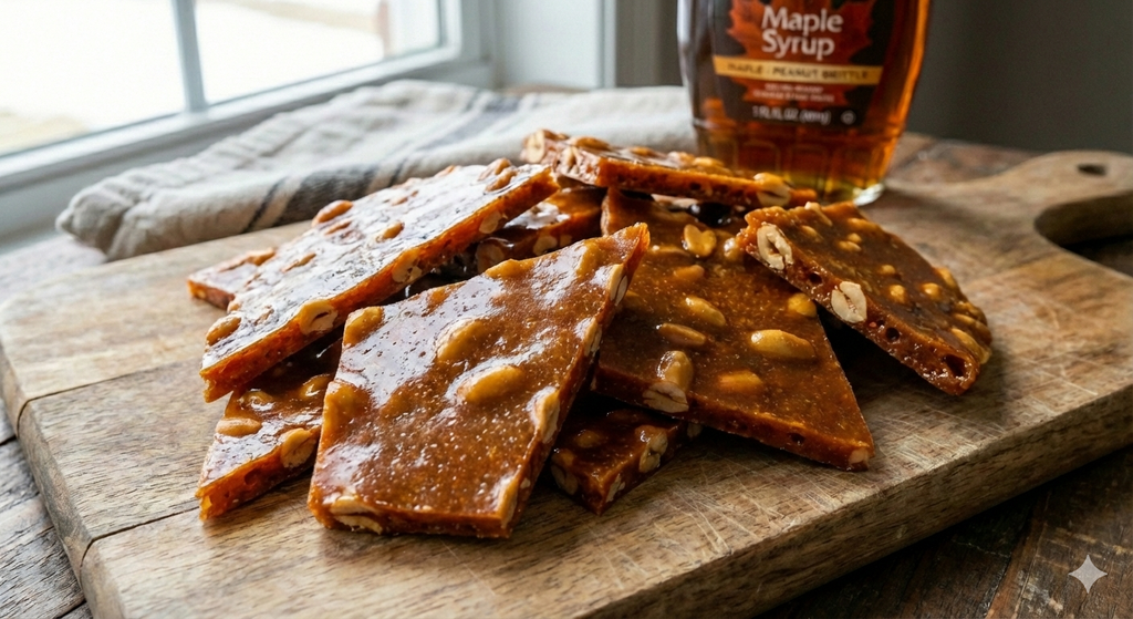 Maple Peanut Brittle 3 x250g