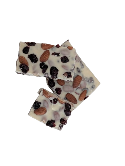 White Chocolate Almond Cranberry Bark 2 x200g Bag