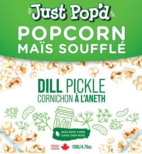 Dill Pickle Popcorn 4 x135g bags