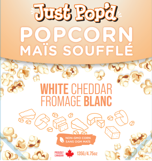 White Cheddar Popcorn 4 x135g bags